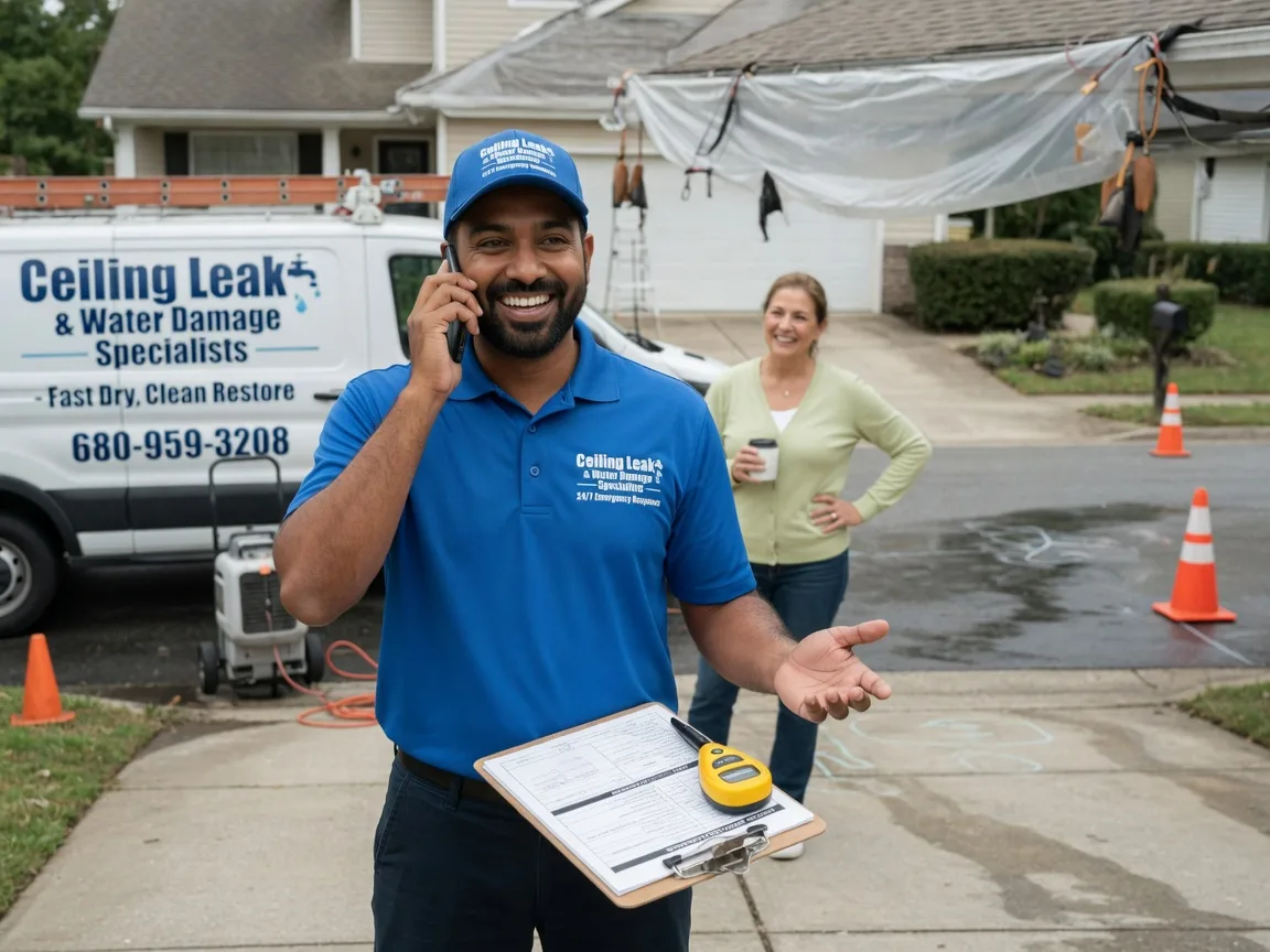 Ceiling Leak Cleanup Sutherland, NE FAQs